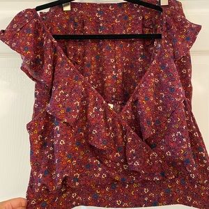 2 piece ruffle floral set